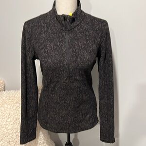 Spyder Women’s Printed Half-Zip Thumbhole Slits, Fleece Fabric